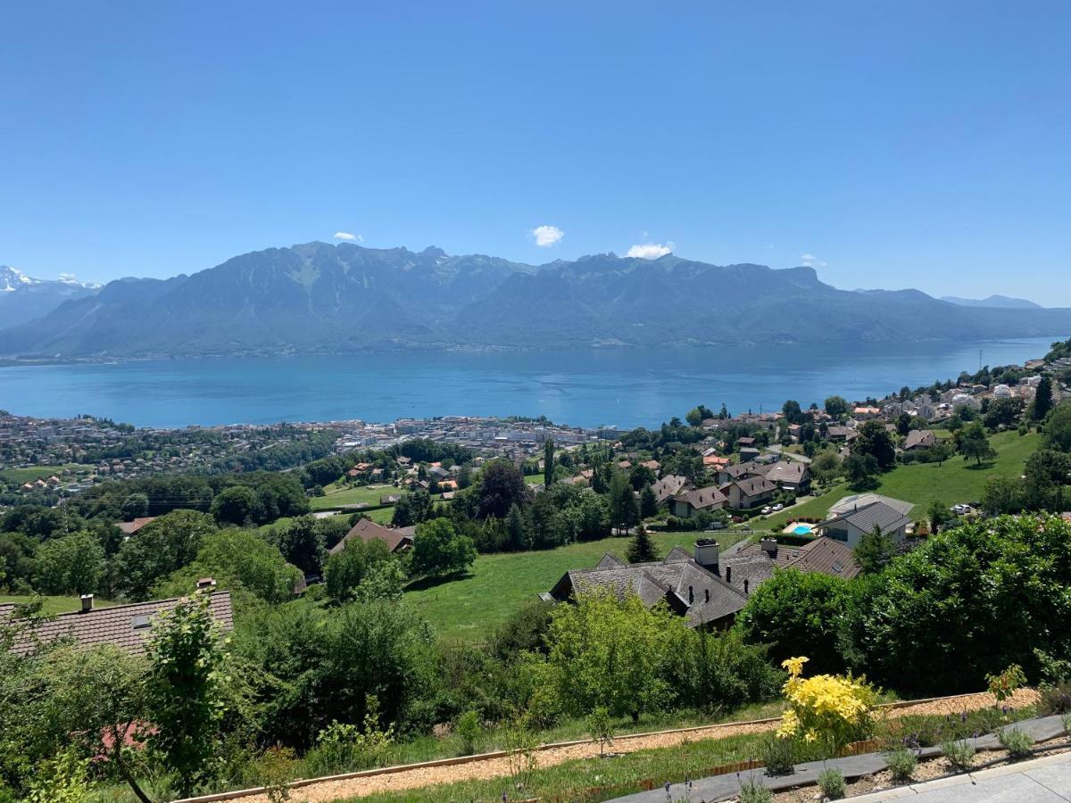 Appartement Moderne Avec Vue Panoramique A Jongny Proche De Montreux المظهر الخارجي الصورة