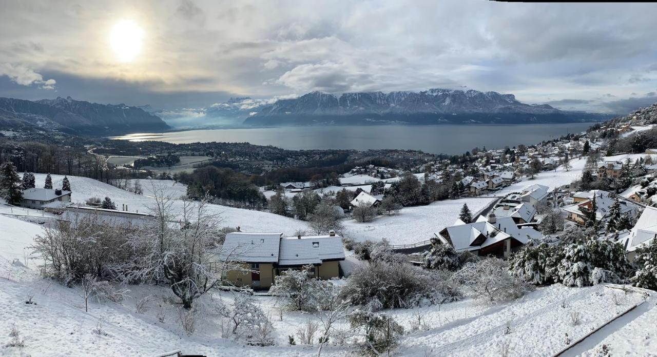 Appartement Moderne Avec Vue Panoramique A Jongny Proche De Montreux المظهر الخارجي الصورة