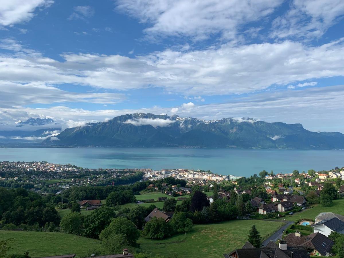 Appartement Moderne Avec Vue Panoramique A Jongny Proche De Montreux المظهر الخارجي الصورة